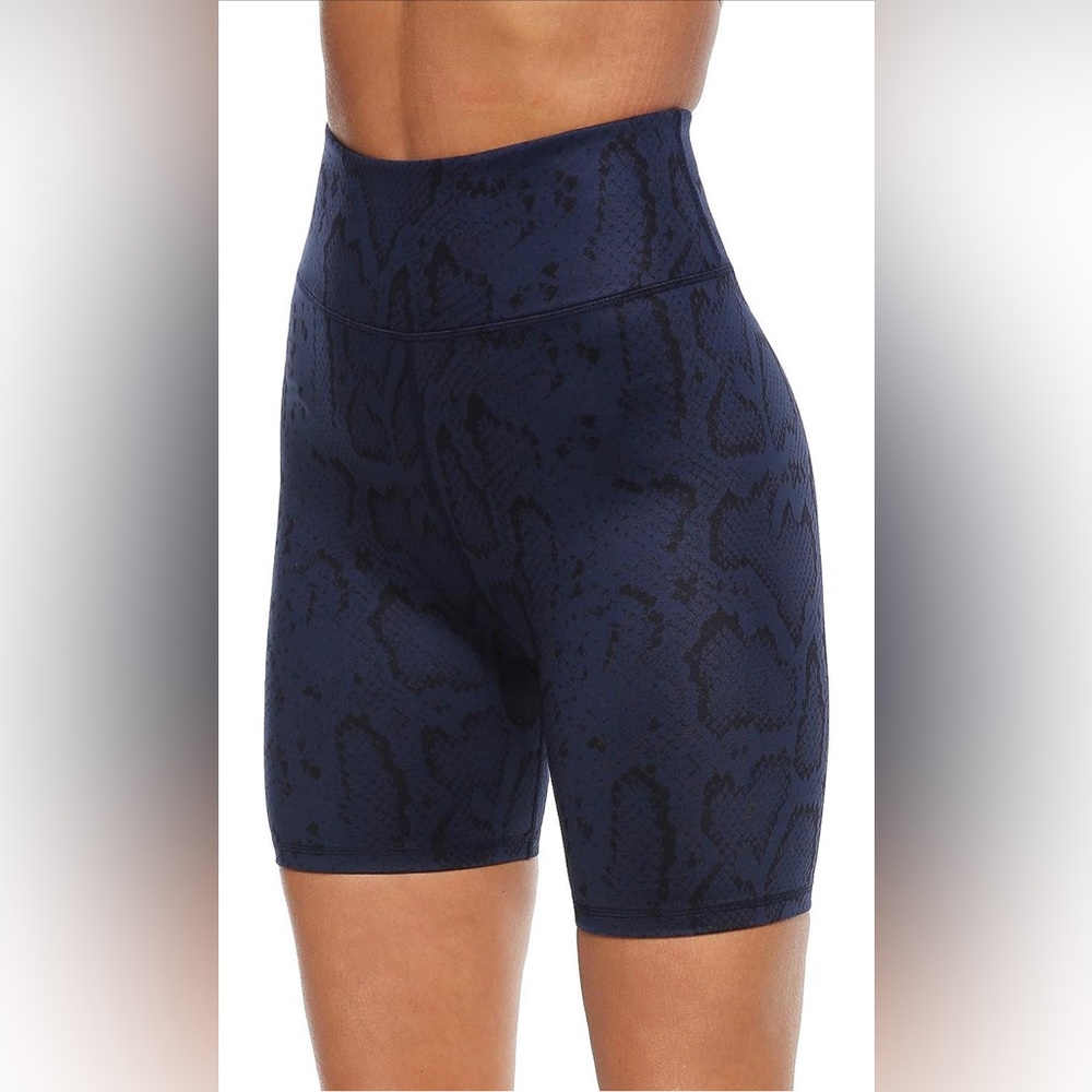 PERSIT Women's High Waist Print Workout Yoga Shorts